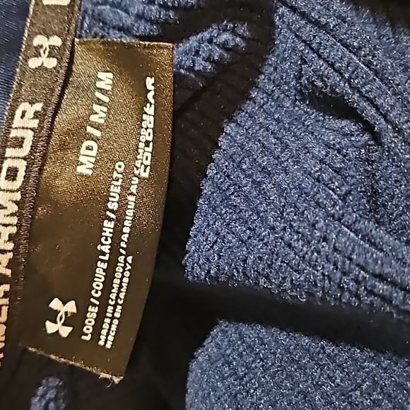 Under Armour Loose Coldgear Zip Blue Jacket 95% Polyester 5% Elastane Size M - Picture 8 of 8